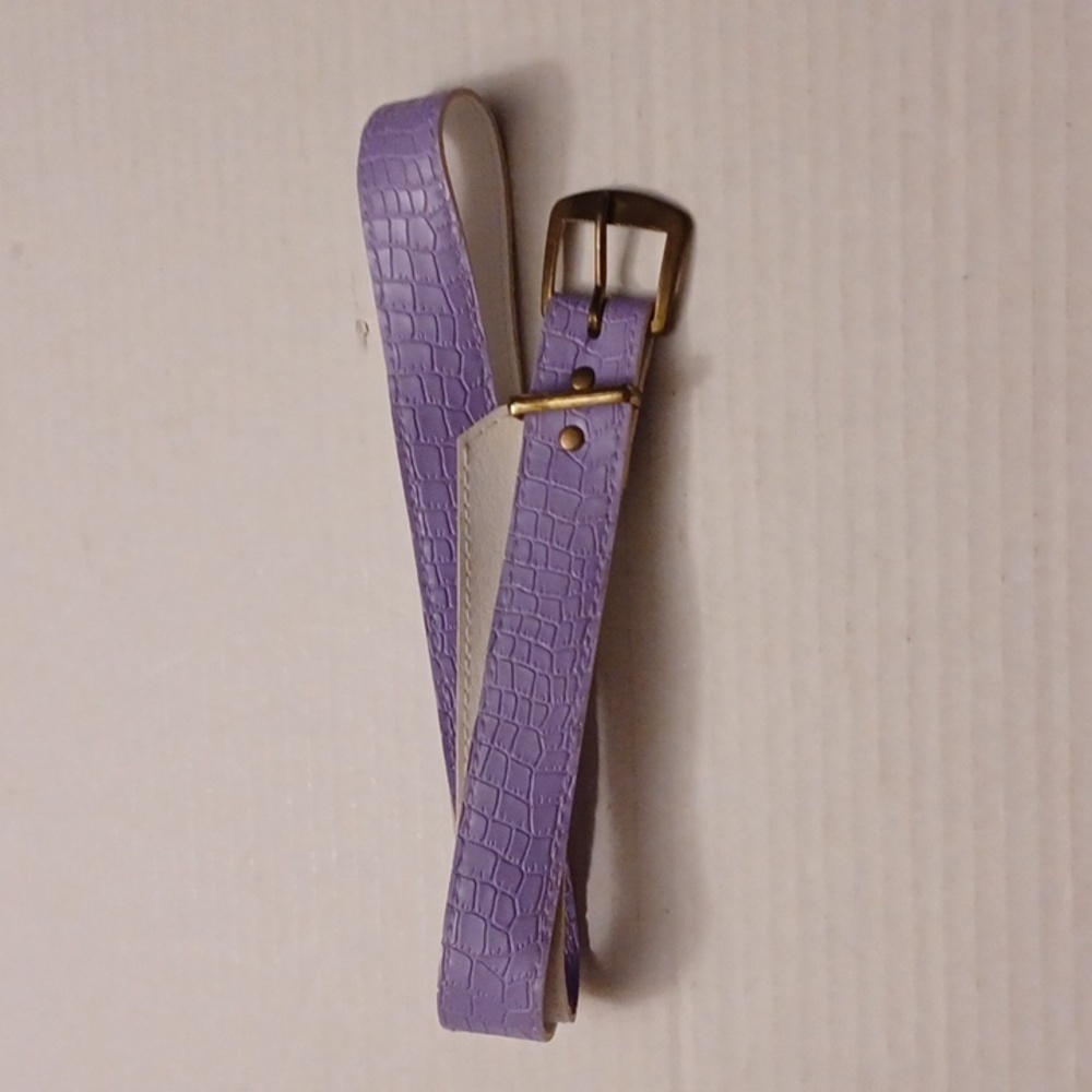 $4 Add-on Purple Scale Print Belt - Size O/S (Youth)